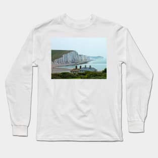 Seven Sisters Cliffs, East Sussex Long Sleeve T-Shirt